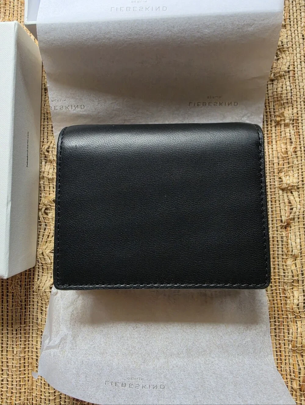 LIEBESKIND Berlin Thea Genuine Leather Wallet M Tokyo Sheep Black $98 NEW NIB